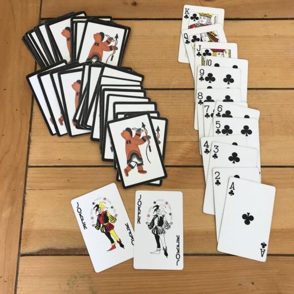 Inuit Artwork Duratone Plastic Coated Playing Cards Vintage Canadian Arctic PC-3 - Picture 4 of 8